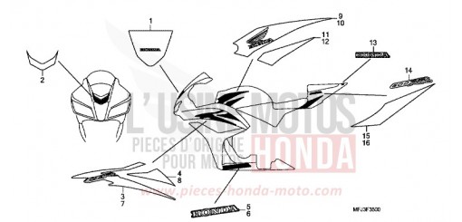 MARQUE/RAYURE (1) CBR600RR8 de 2008